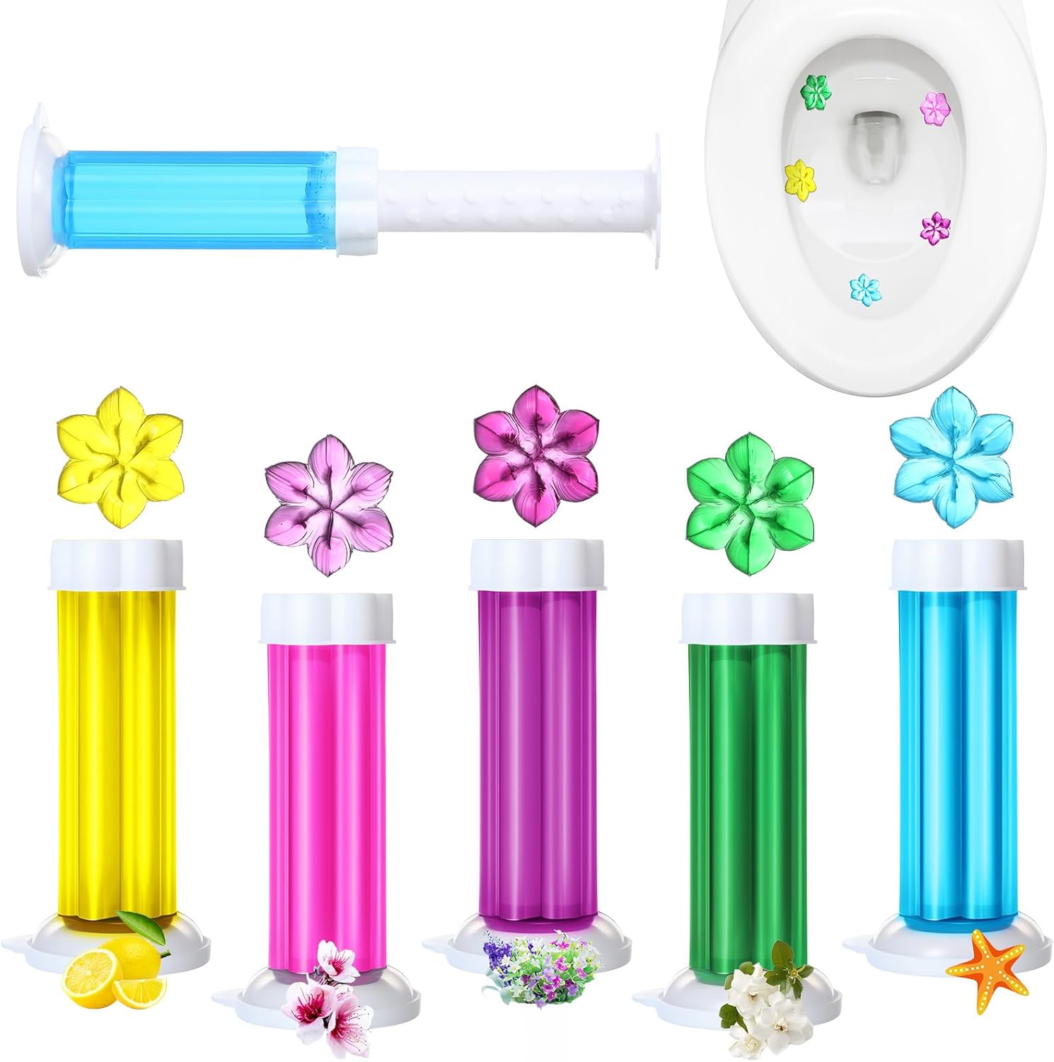 Gel Air Freshener - Tablette de gel nettoyant WC, désodorisant