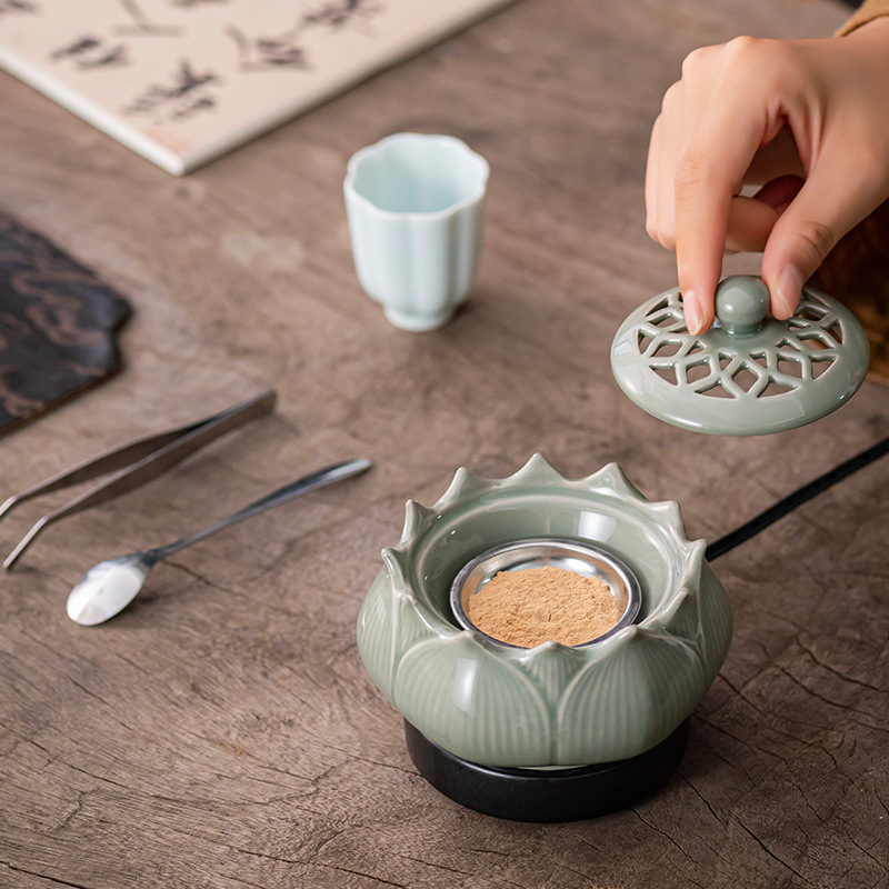 Ceramic Oil Burner - Brûleur d'encens électronique en céramique, température