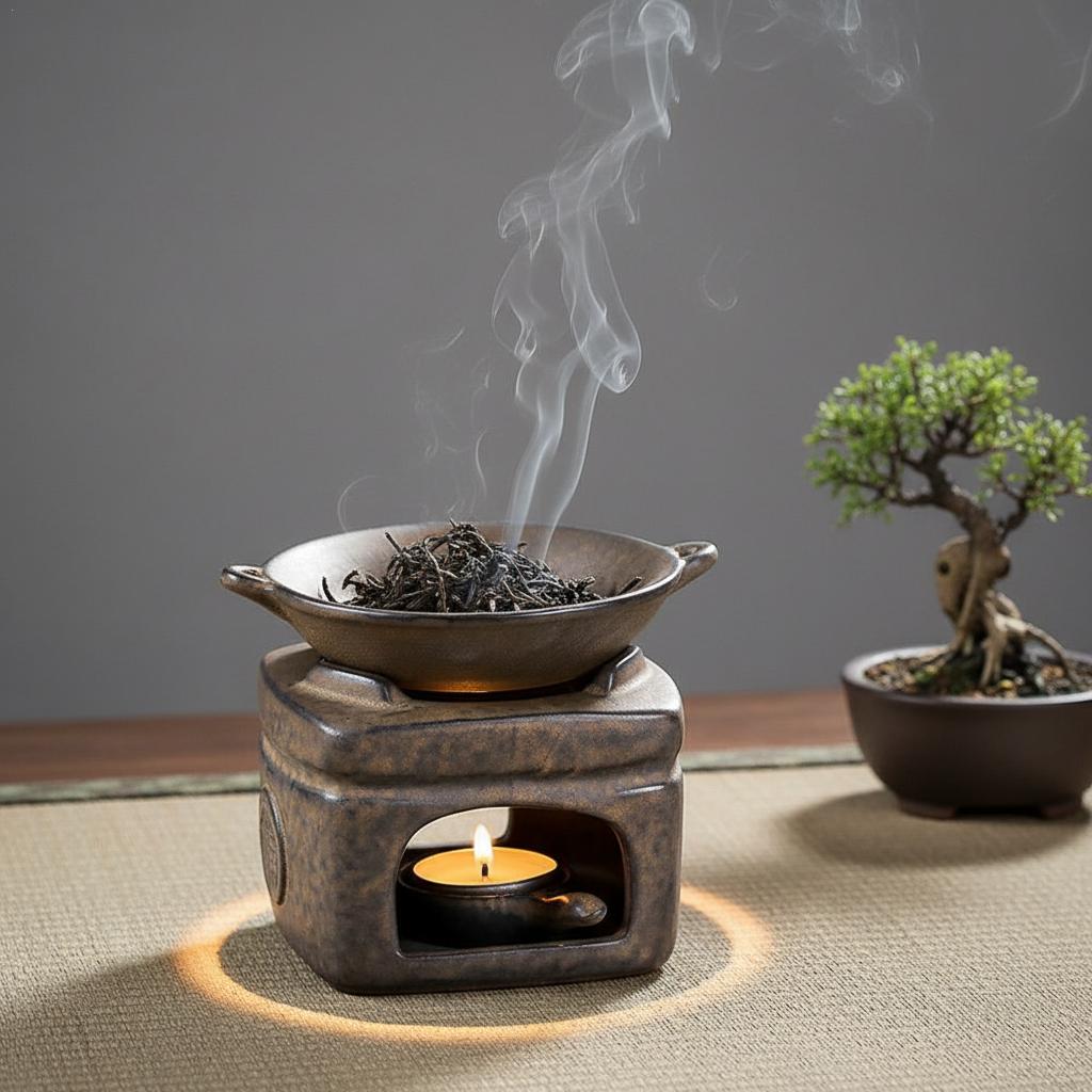 Ceramic Oil Burner - Brûleur d'arôme d'aromathérapie 3 en 1,