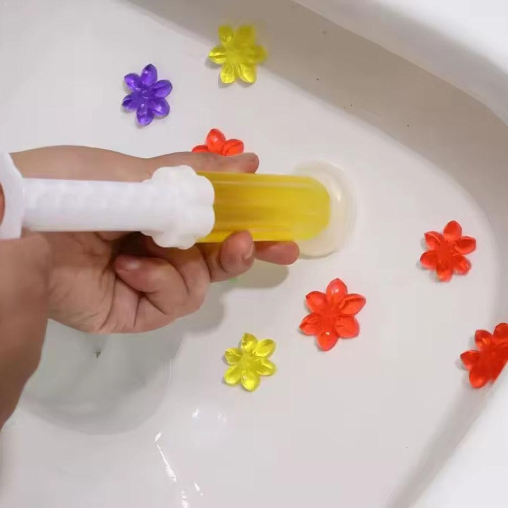 Gel Air Freshener - Gel nettoyant pour toilettes, fleur fraîche,
