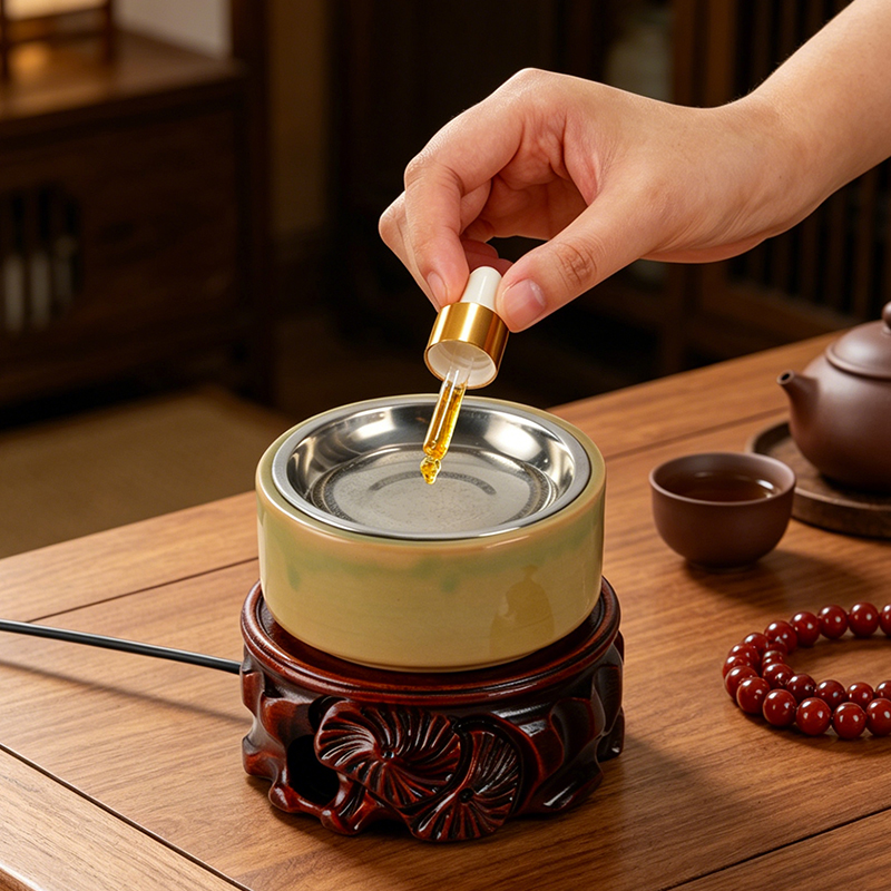 Ceramic Oil Burner - Brûleur d'encens électronique en céramique avec