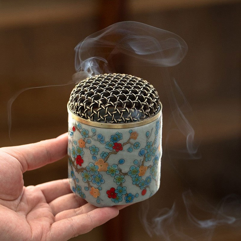Home Fragrance Candles - Brûleur d'encens en céramique au four