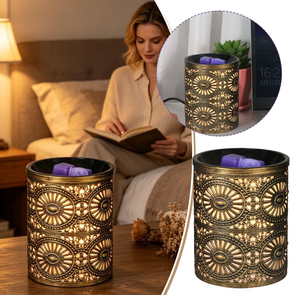 Home Fragrance Candles - Nouvelle Veilleuse Parfumée Dorée Géométrique en