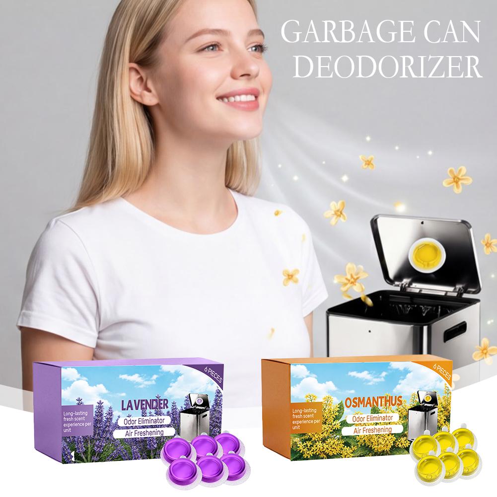 Gel Air Freshener - Lot de 6 désodorisants pour poubelle,