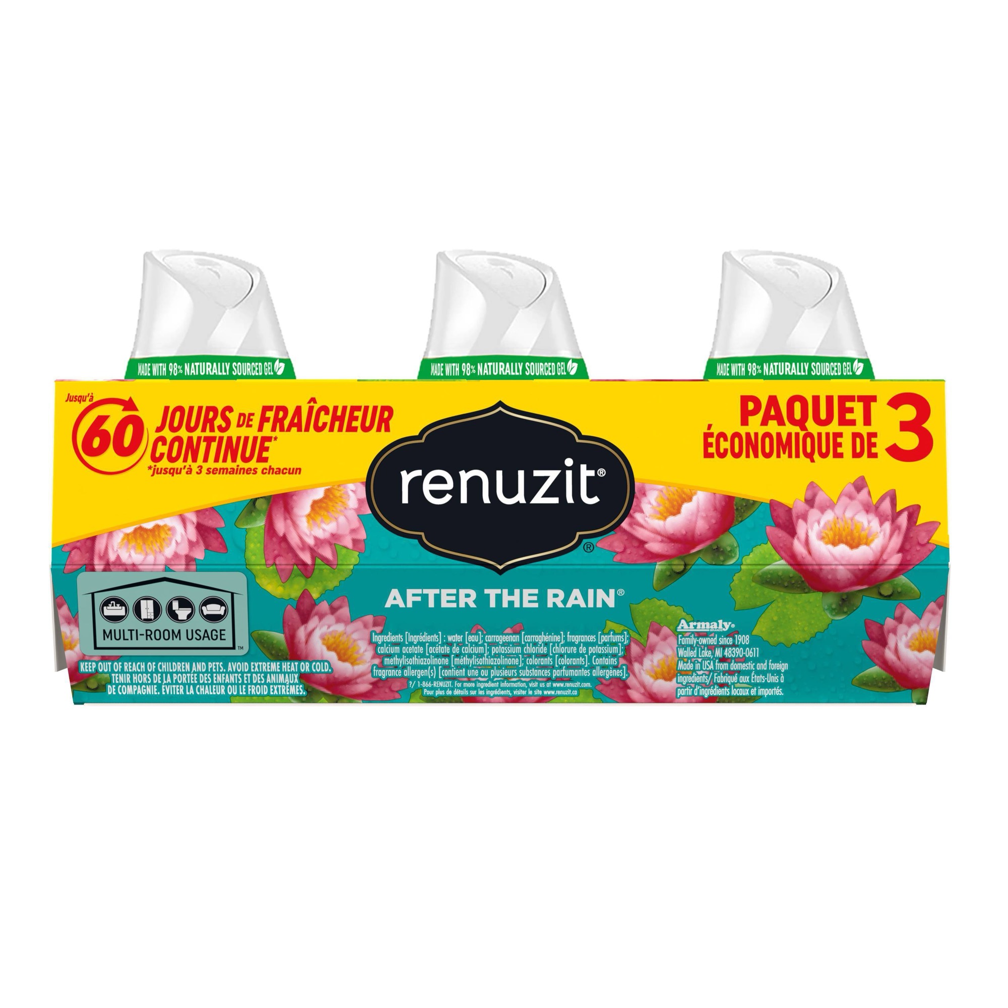 3 cônes de désodorisant en gel - Gel Air Freshener avis et prix