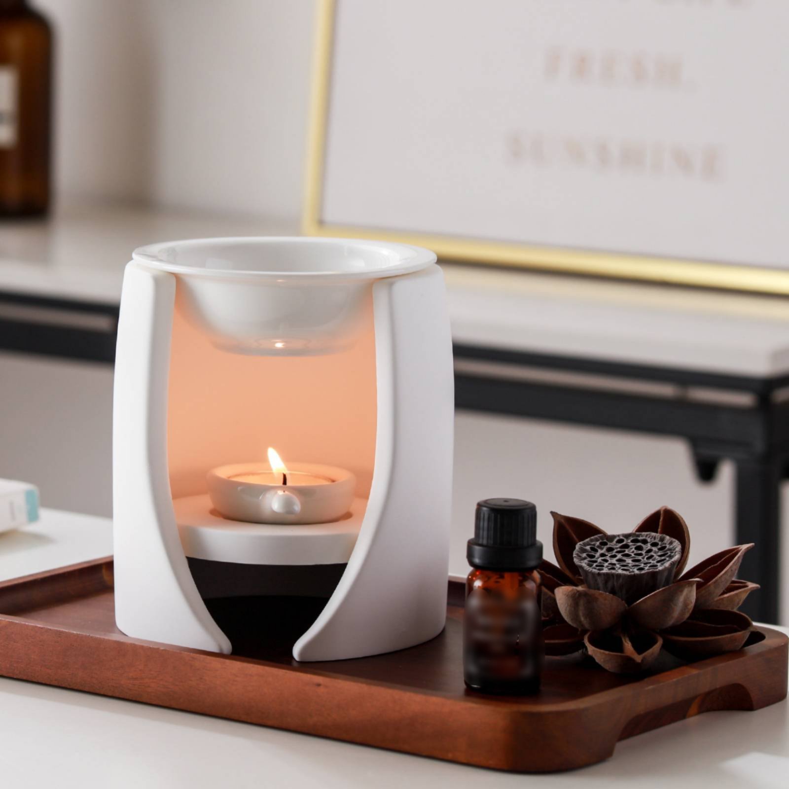 Lampe à parfum en céramique fa - Ceramic Oil Burner avis et prix