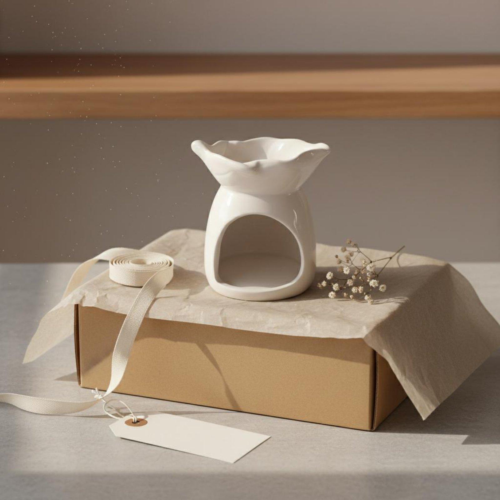Porte-bougie en céramique, brû - Ceramic Oil Burner avis et prix